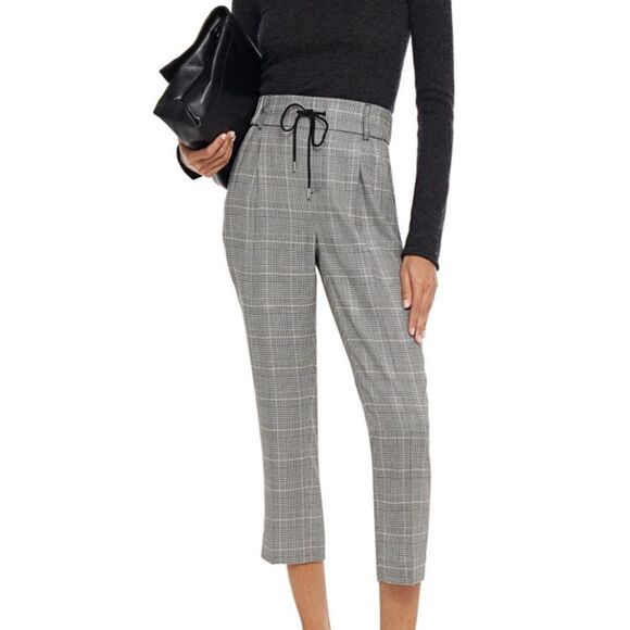 Atm Slacks ANTHONY THOMAS MELILLOCropped Prince Of Wales Checked Woven Tapered